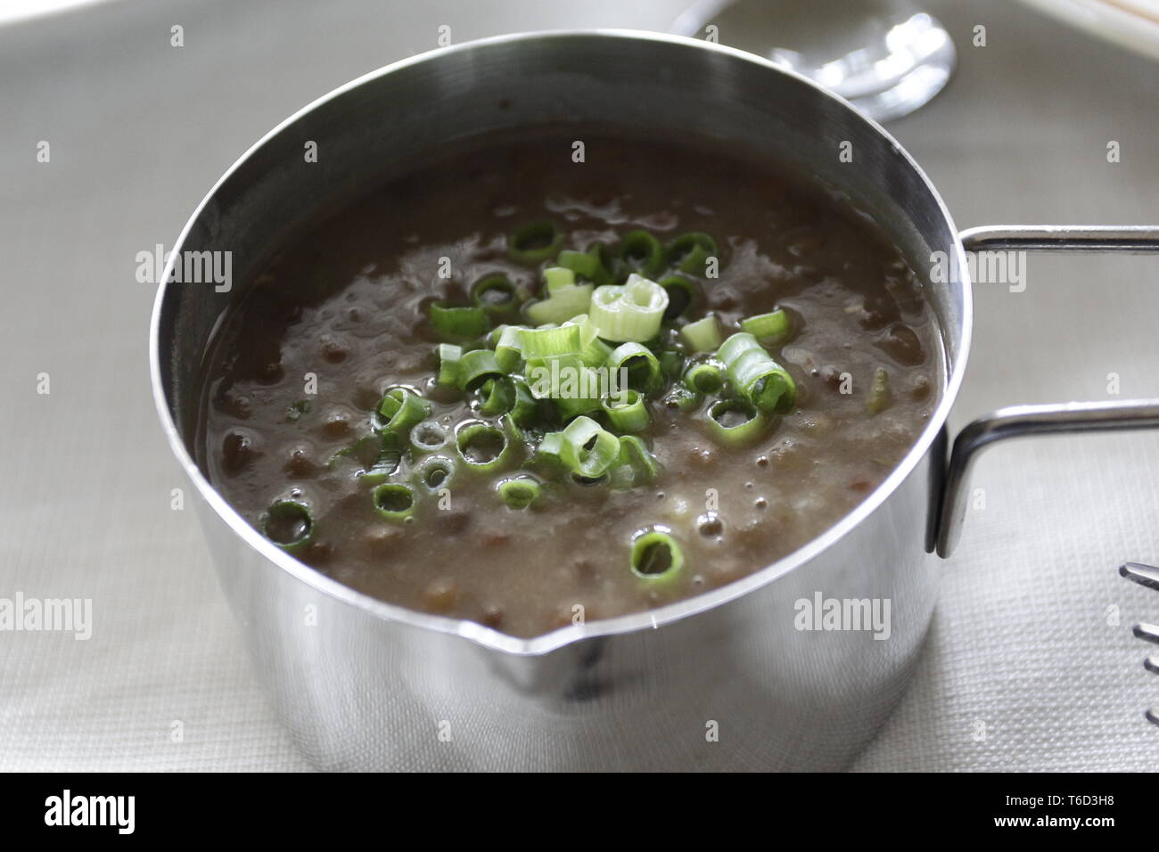 Creole food in Mauritius. Simple, versatile and tasty! The rougaille is a créole specialty, and staple dish for many Mauritian families! Simple becaus Stock Photo