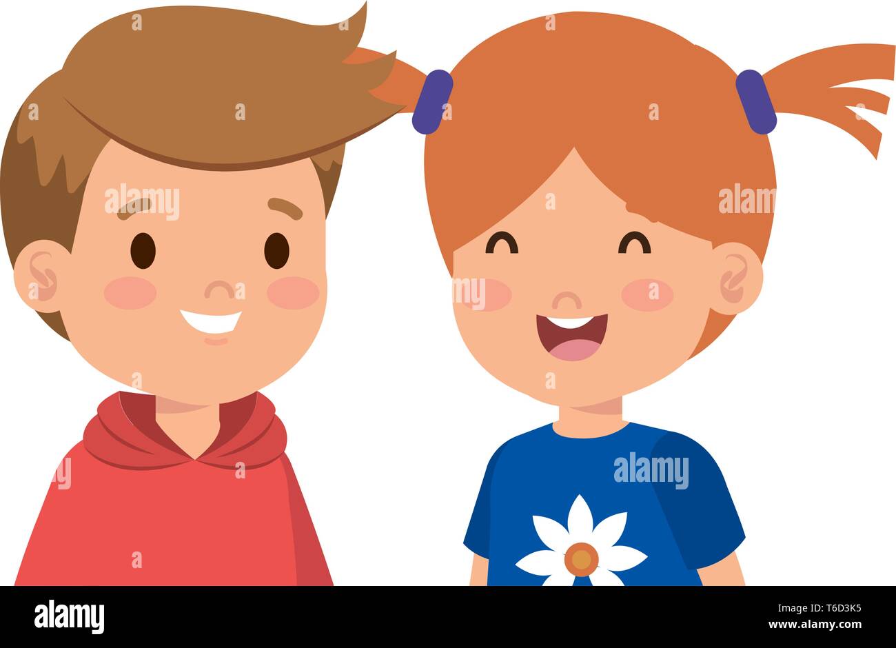 little kids couple characters Stock Vector Image & Art - Alamy
