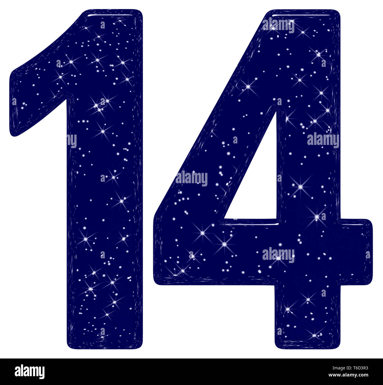 Number 14 Purple