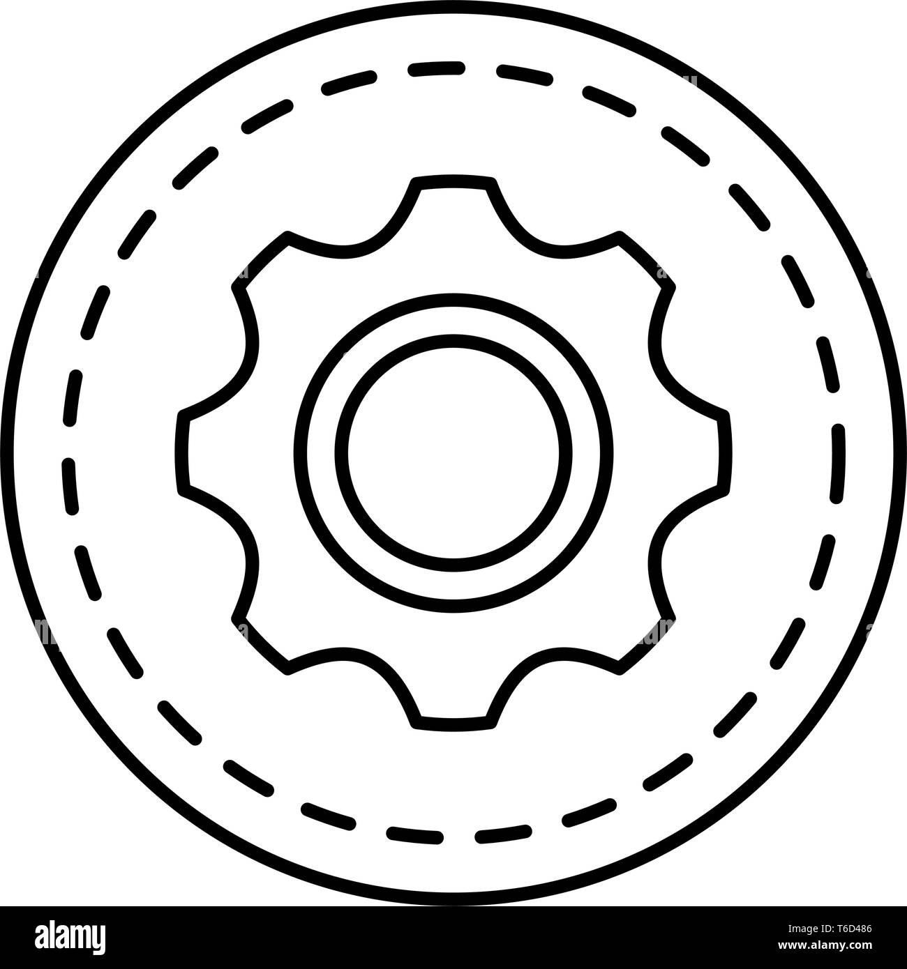 gear setting isolated icon Stock Vector Image & Art - Alamy