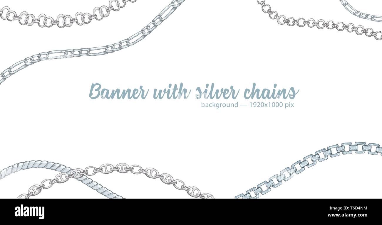 Horizontal Web Banner With Abstract Pattern Of Hand Drawn Sketch