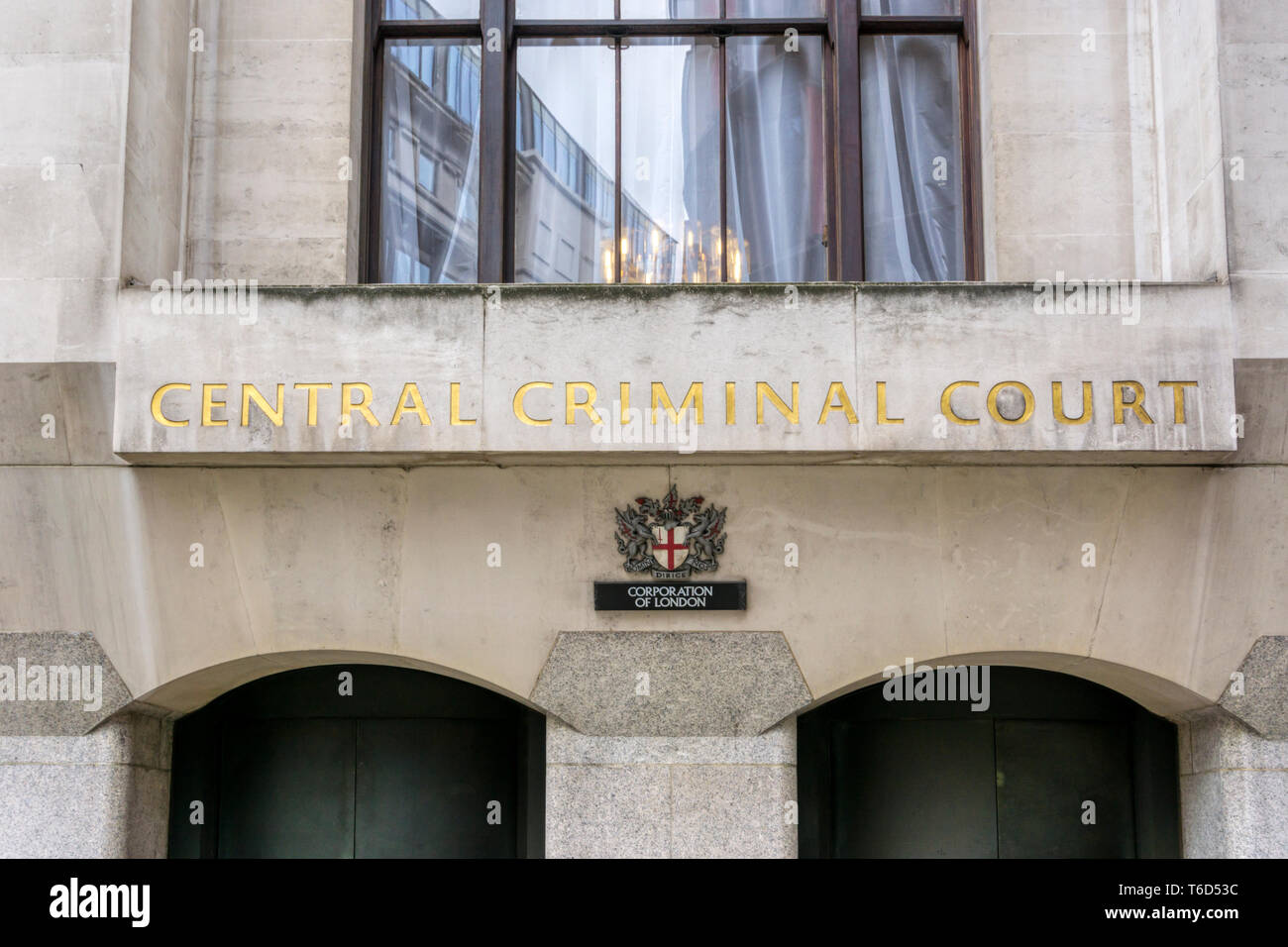 Central criminal Court, Old Bailey. Stock Photo