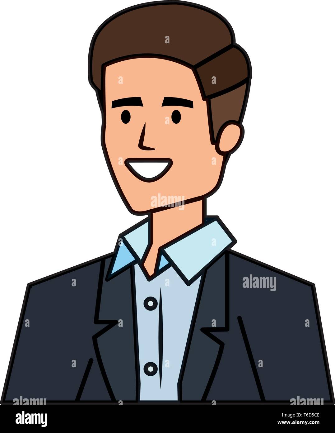 elegant businessman avatar character Stock Vector Image & Art - Alamy