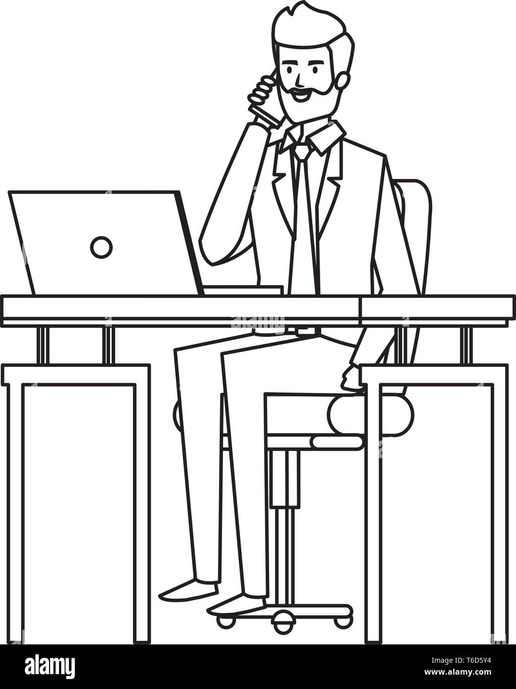 Seated workplace Black and White Stock Photos & Images - Alamy