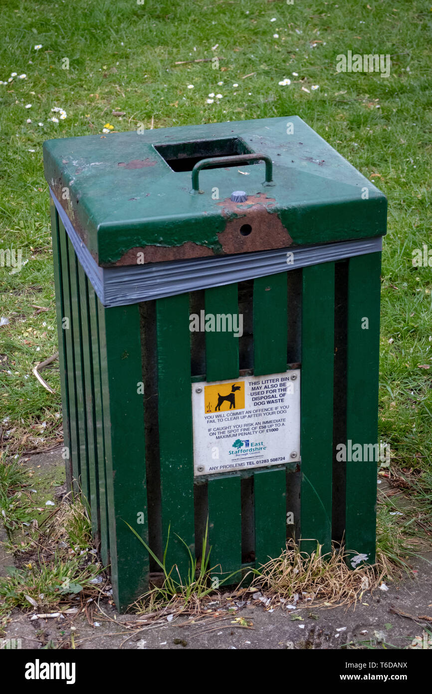 Signposts and Litter bins and Dog Bins around Trent Washlands and