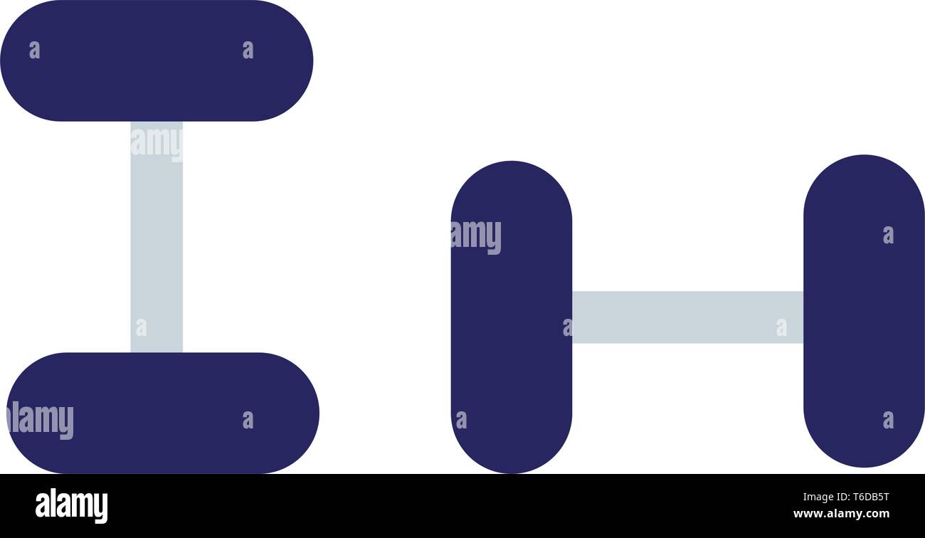 dumbbells weight lifting equipment vector illustration design Stock