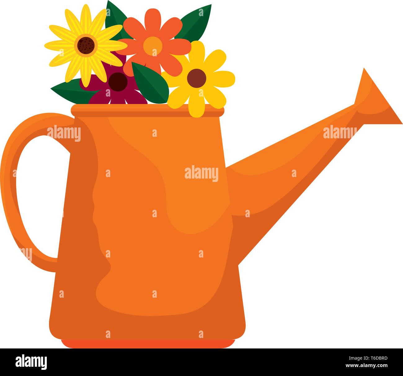 sprinkler pot with flowers Stock Vector Image & Art - Alamy