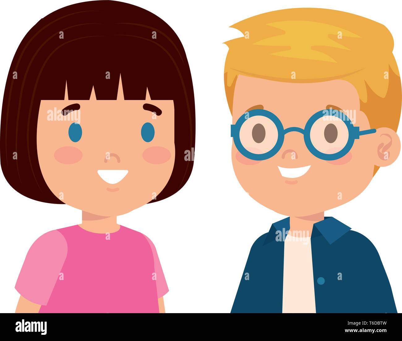 little kids couple characters Stock Vector Image & Art - Alamy