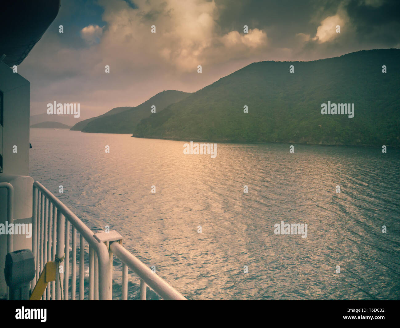 Marlborough Sounds Ferry Ride Stock Photo Alamy