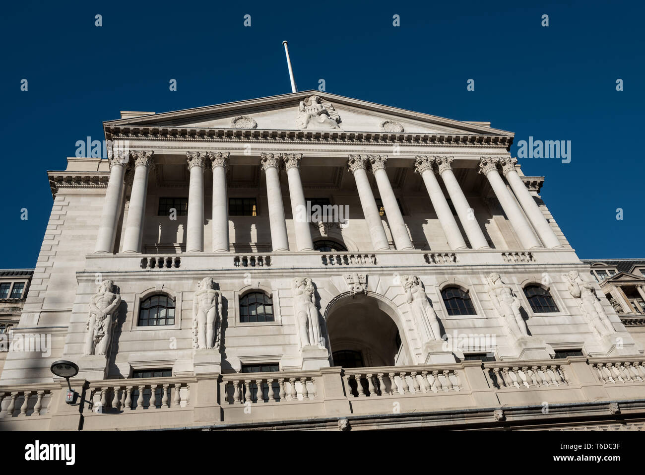 Bank of England, Threadneedle Street, London Stock Photo