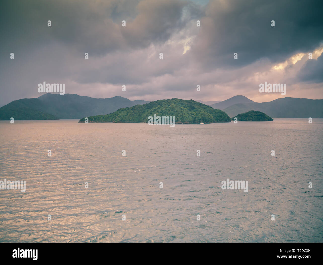Marlborough Sounds Ferry Ride Stock Photo Alamy