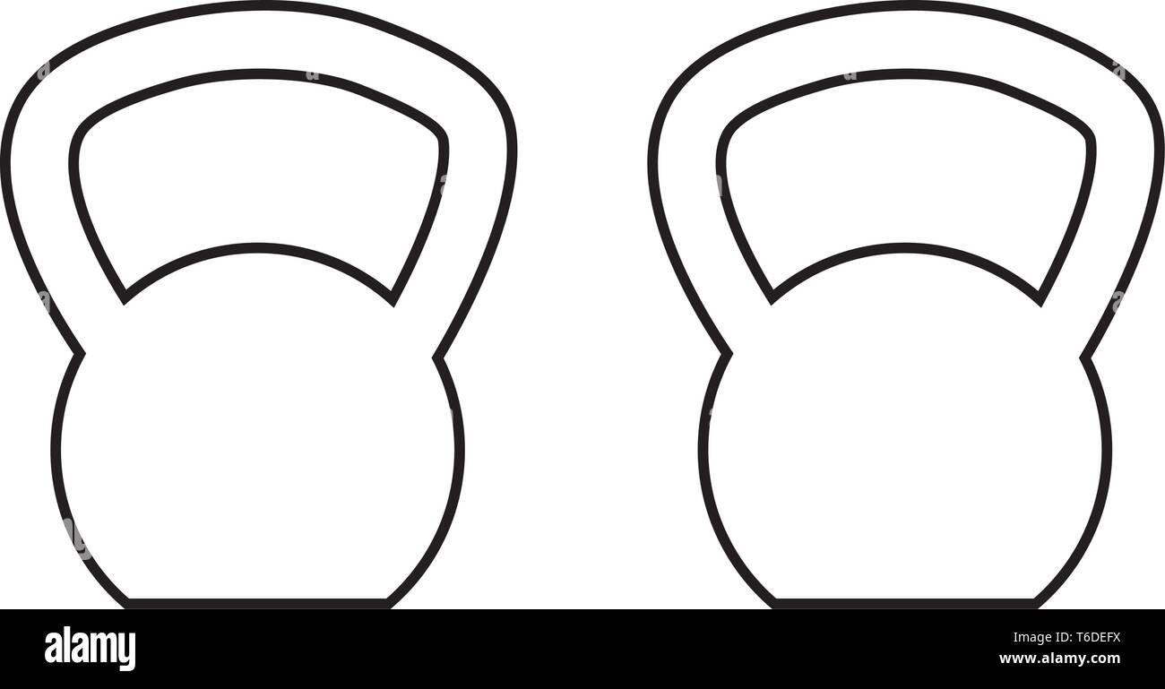 dumbbells weight lifting equipment vector illustration design Stock