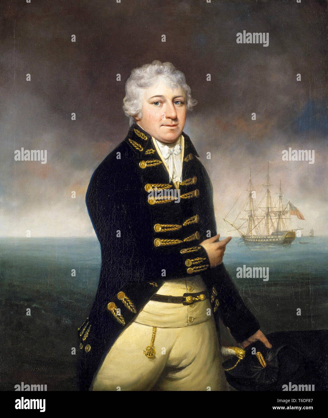 Portrait of an East India Company Captain, c. 1800, Stephen Hewson Stock Photo