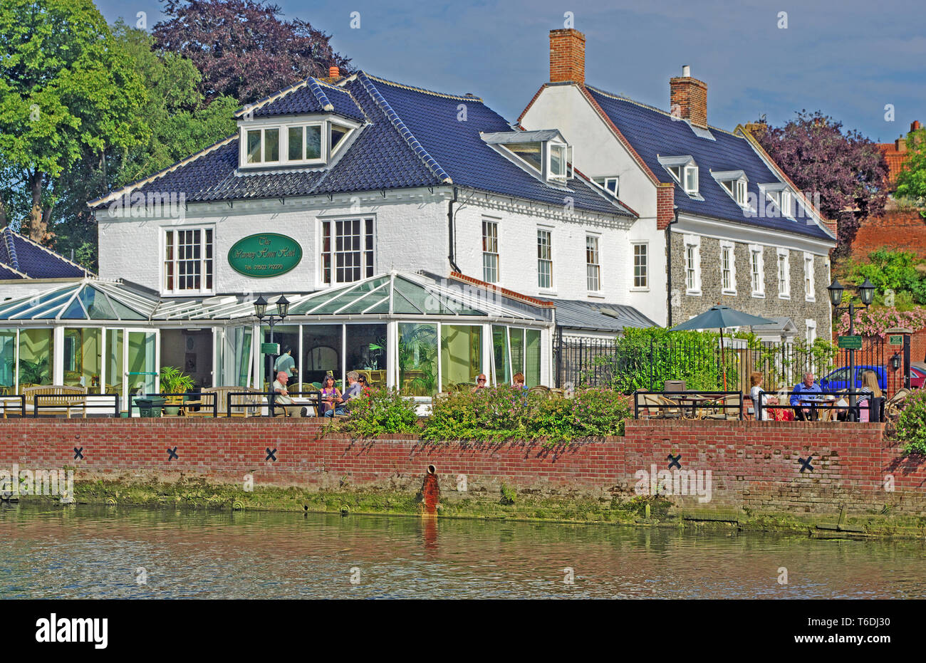 Waveney House Hotel, River Waveney, Beccles, Suffolk Stock Photo Alamy