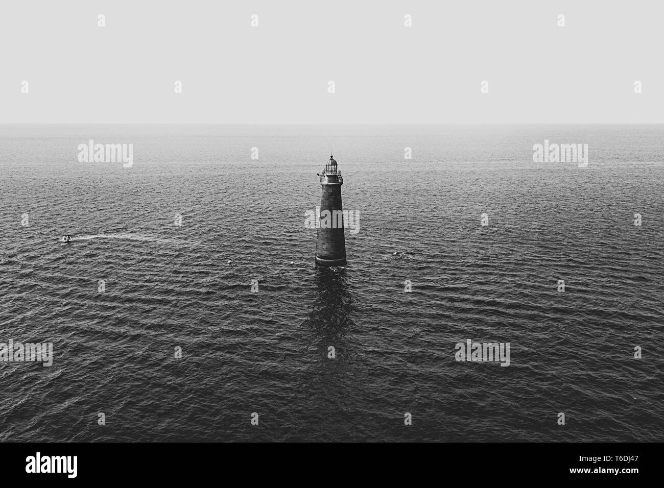 Lighthouse port in black Black and White Stock Photos & Images - Alamy