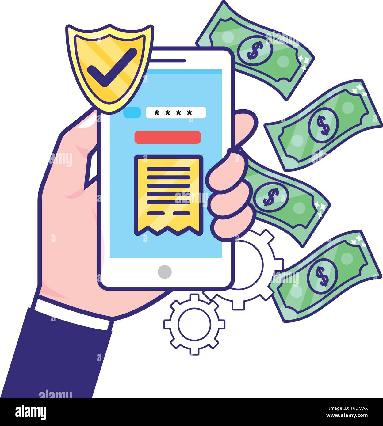 saving money business accounting technology smartphone digital