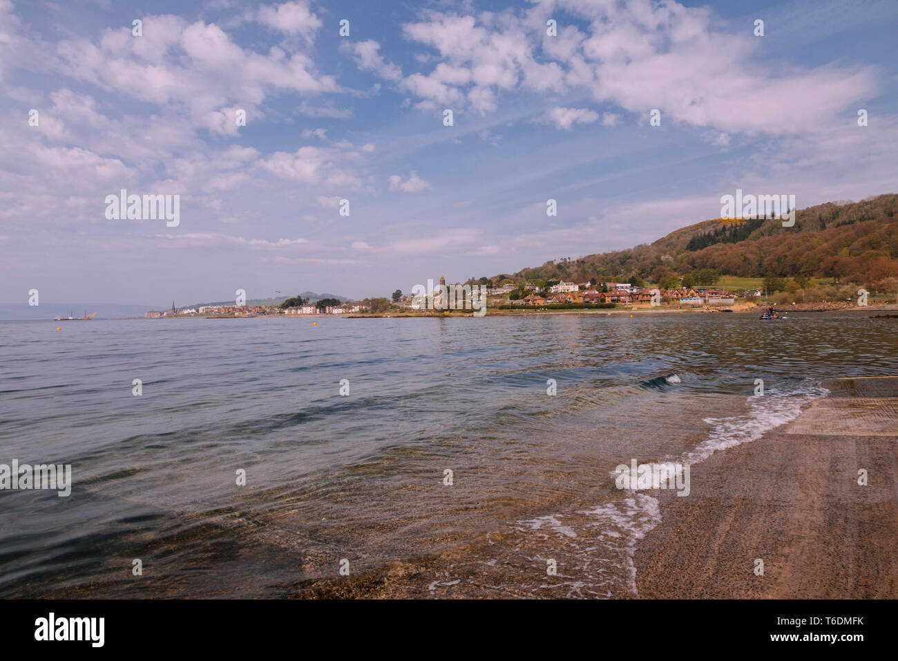 Fairlie Village to Largs Town Coastline Scotland 3 Stock Photo Alamy