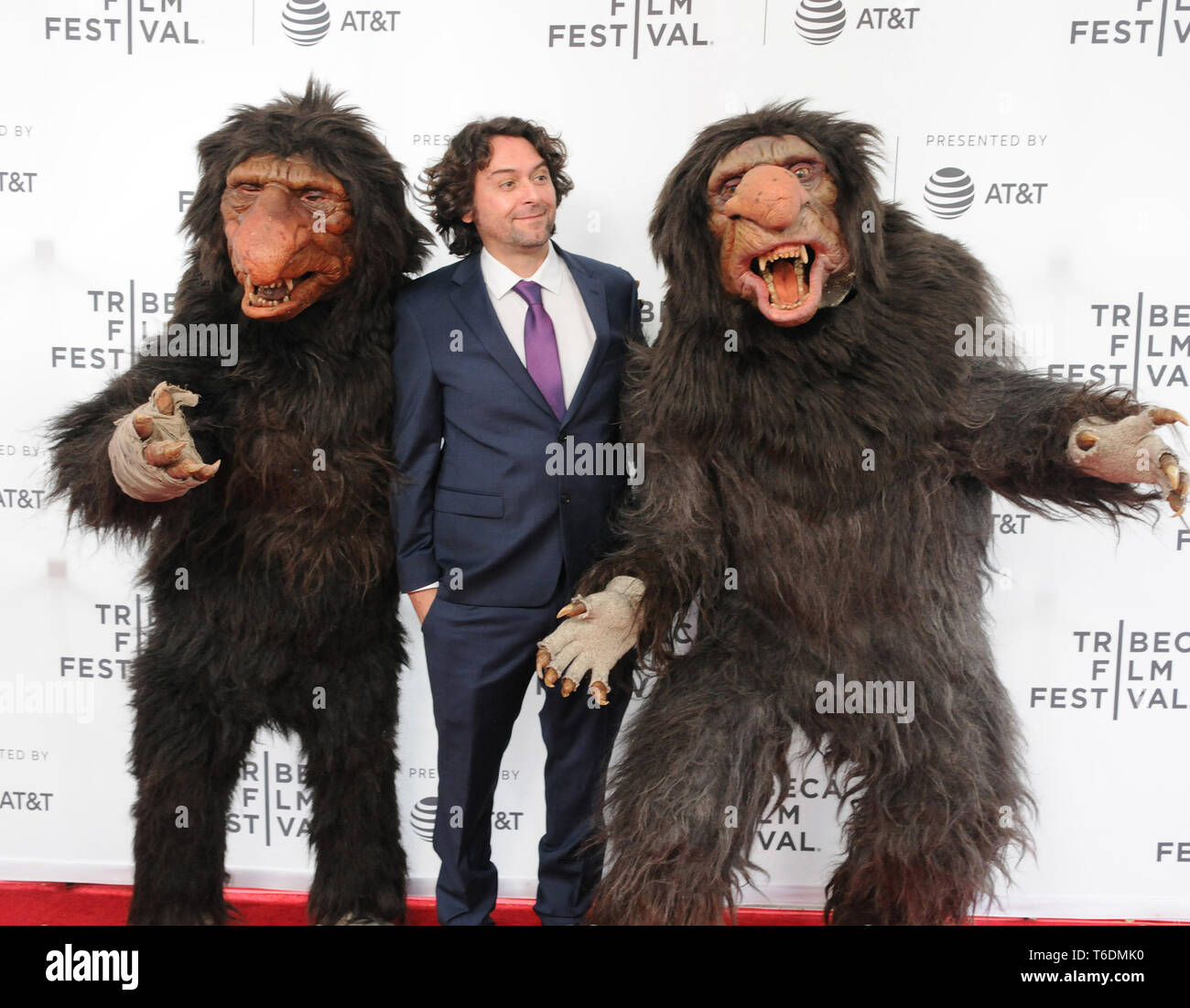 April 27, 2019 - New York, New York, U.S. - Mario Torres and Grumblers at the 2019 Tribeca Film Festival Premiere of ''The Place Of No Words'', held at the SVA Theater in Chelsea in New York, New York, USA, 27 April 2019 (Credit Image: © Ylmj/AdMedia via ZUMA Wire) Stock Photo
