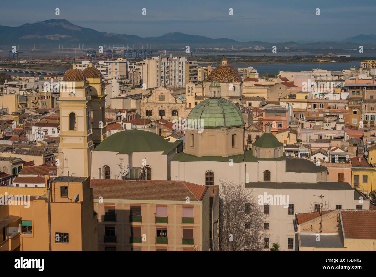 Cagliari, Sardinia, Italy. An ancient city with a long history under the rule of several civilisations. Stock Photo