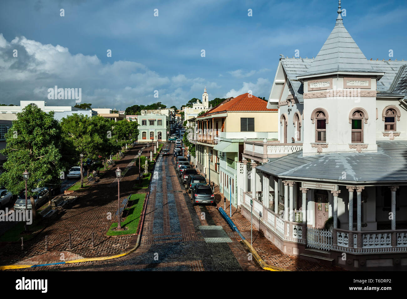 Victorian mansion (right), San German, Puerto Rico Stock Photo Alamy