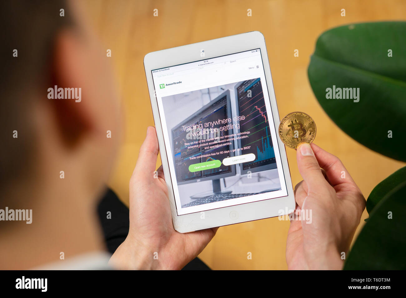 Slovenia March 29 2019 Td Ameritrade Website On A Tablet And - 