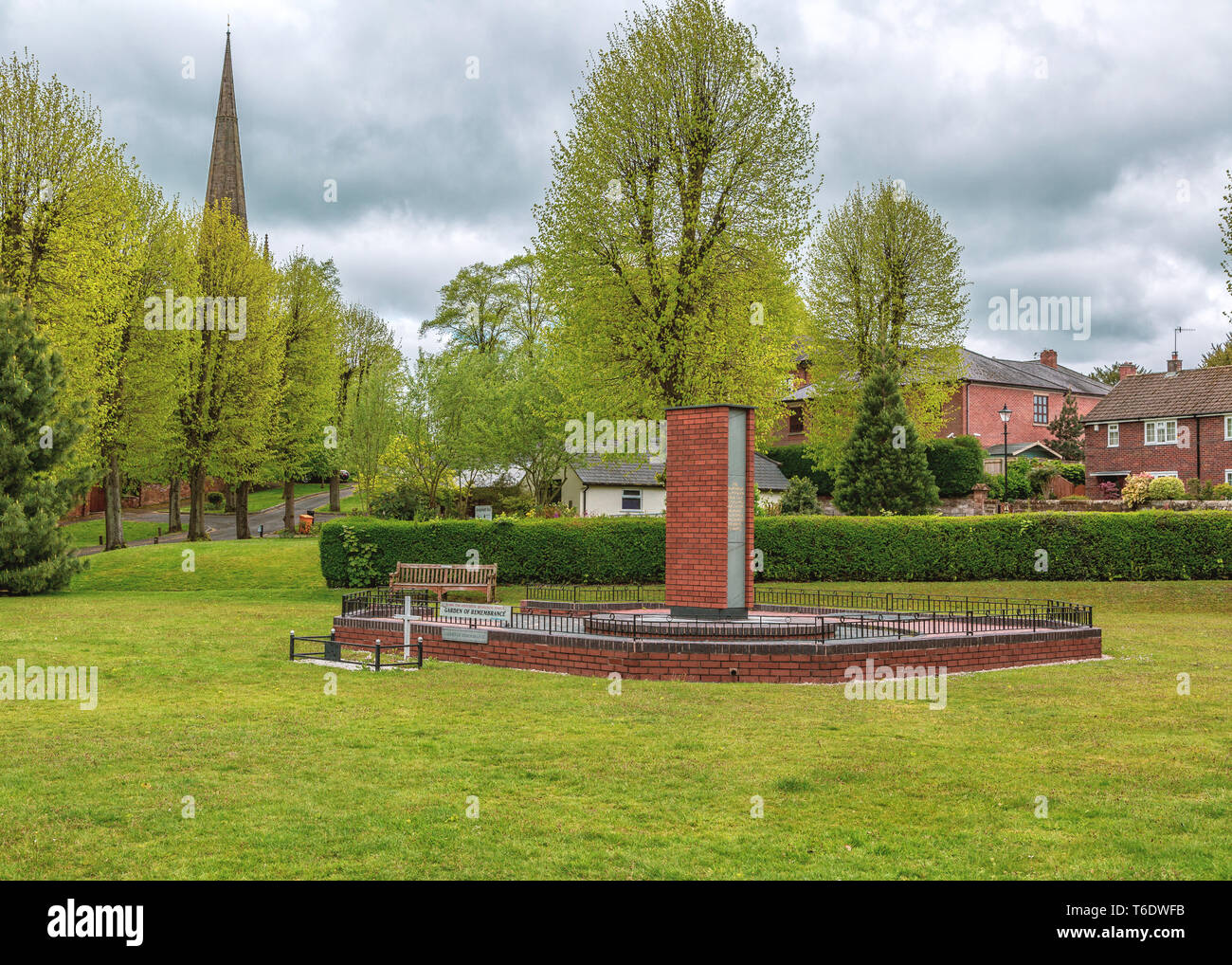 Garden Of Remembrance in Bromsgrove, Worcestershire, England Stock