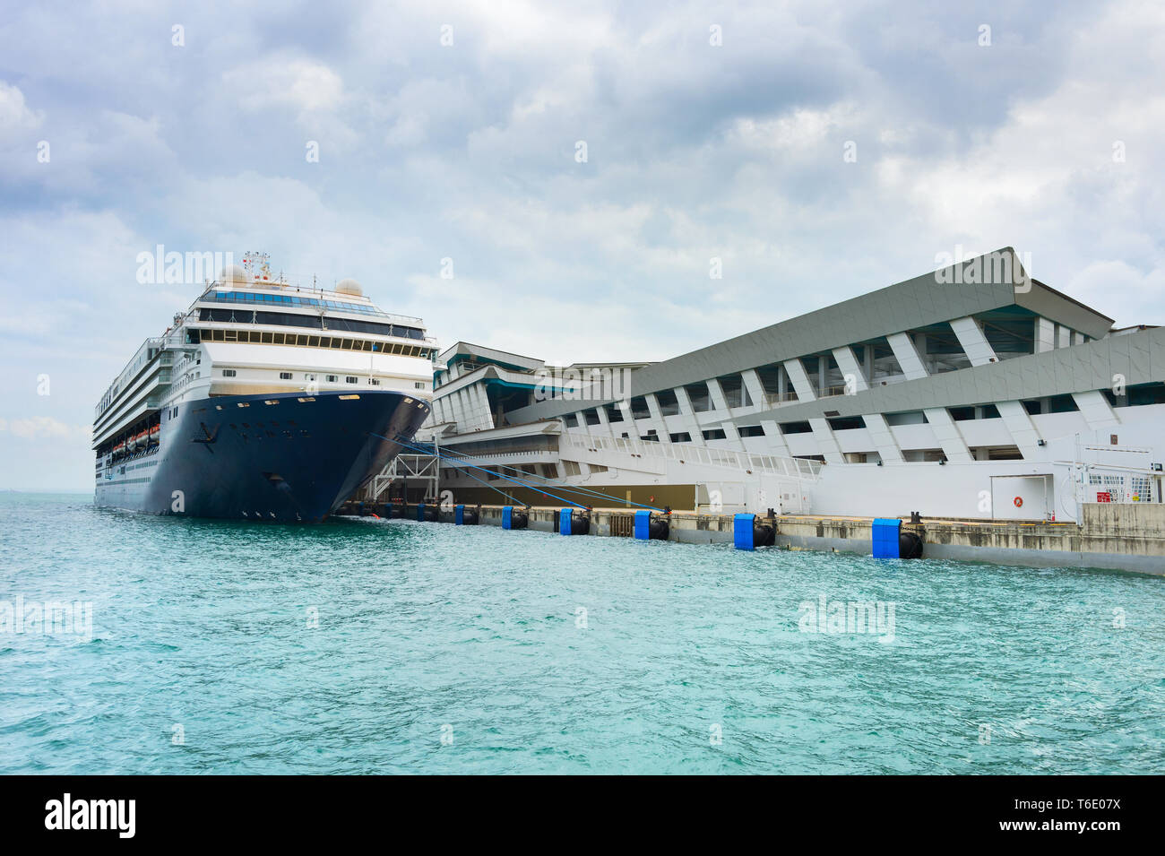 Luxury cruise ship terminal, Singapore Stock Photo