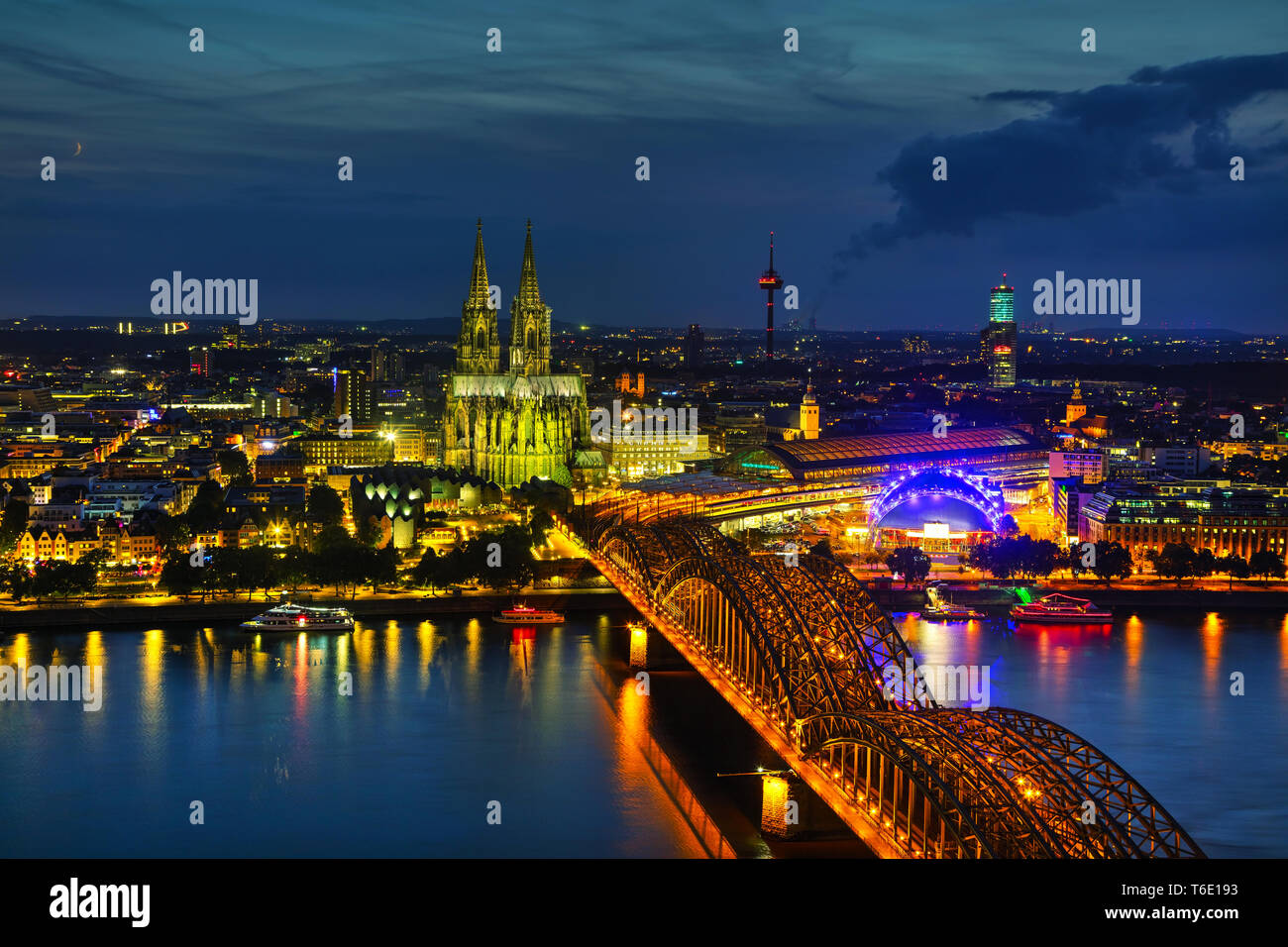 Cologne, Germany aerial overview Stock Photo - Alamy