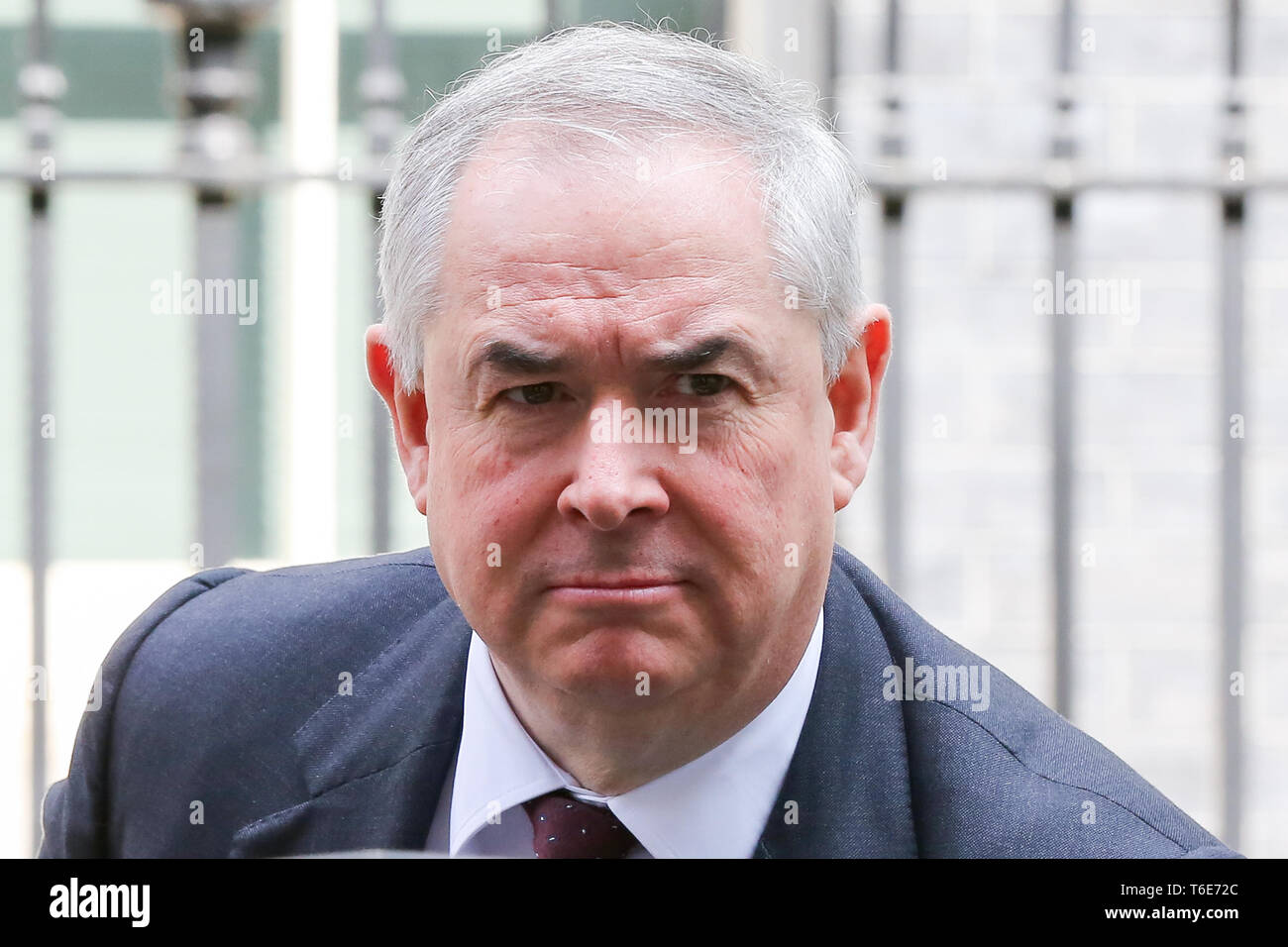 Geoffrey Cox - Attorney General is seen departing from No 10 Downing Street after attending the weekly Cabinet Meeting. Stock Photo