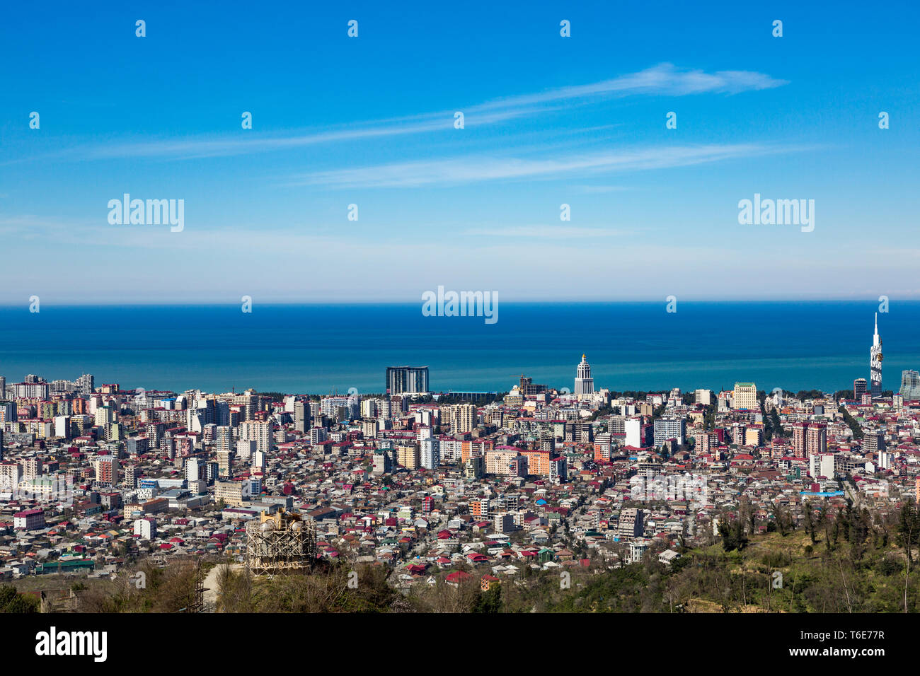 Batumi skyline by the black sea coast hi-res stock photography and ...