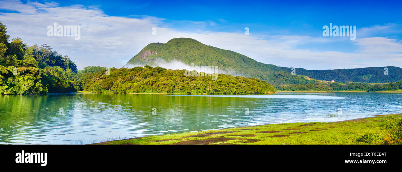 Kande Ela Reservoir. Beautiful landscape.  Sri lanka. Panorama Stock Photo