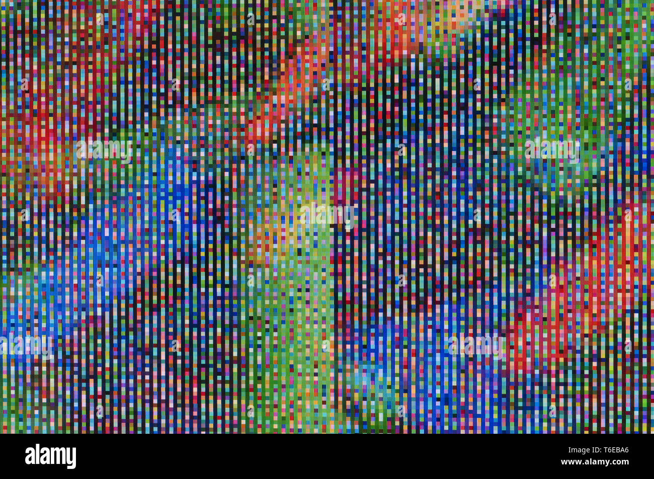 Pixel pattern of a digital glitch Stock Photo
