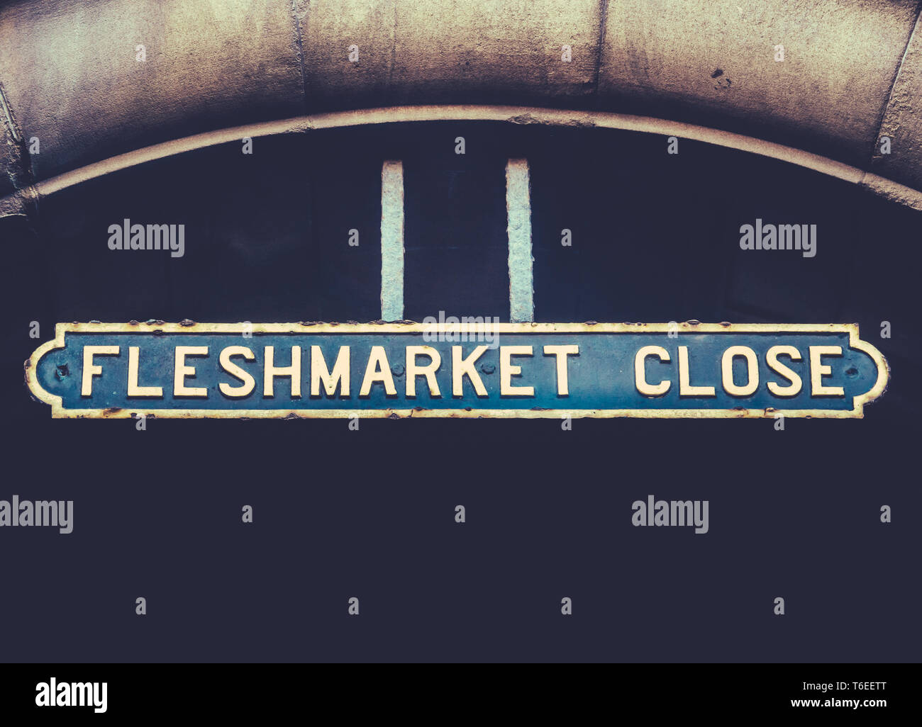 Fleshmarket Close Sign Stock Photo