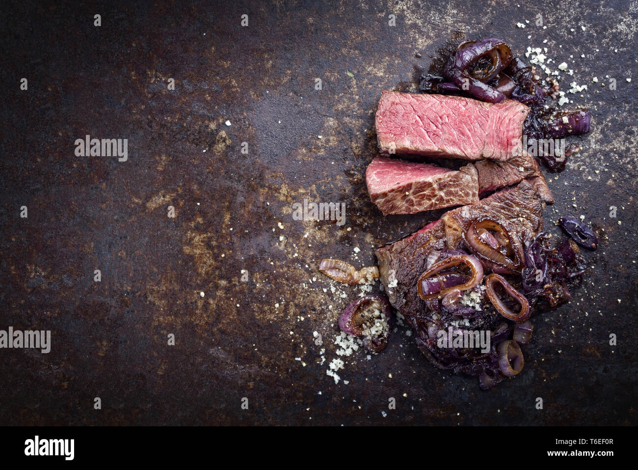 Kobe Ribs Barbecue dry aged Kobe rib eye steak as close-up on a board Stock Photo ...