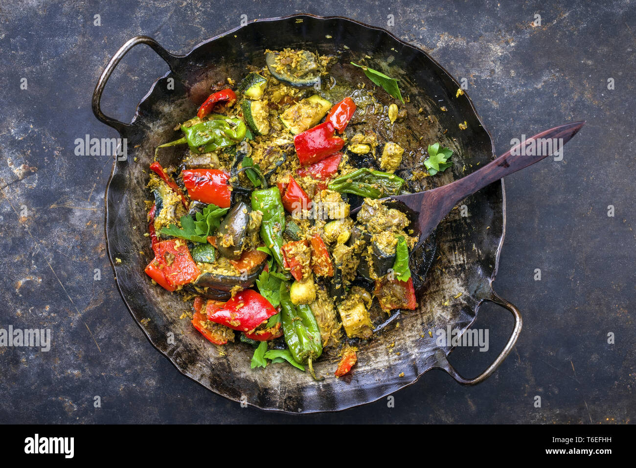Indian bell pepper curry hires stock photography and images Alamy