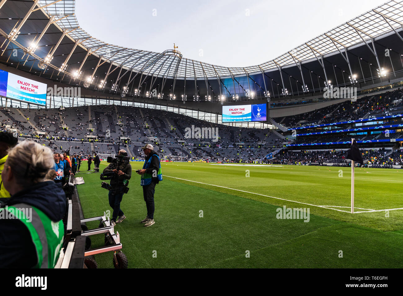 30 april 2019 London, England Champions League 2018-2019 Tottenham Hotspur v Ajax Amsterdam    Tottenham Stadium London Stock Photo