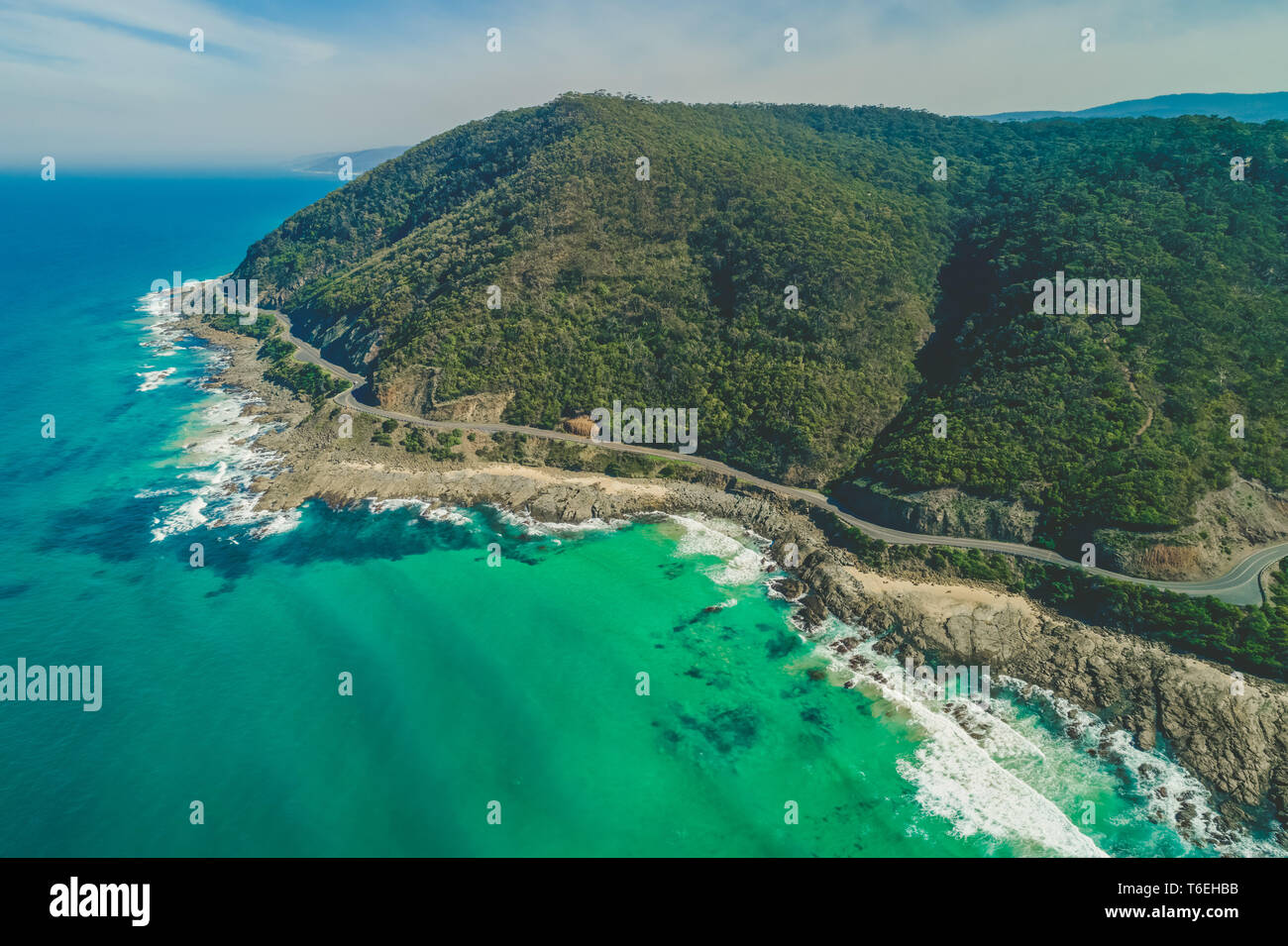 Aerial view of Great Ocean Road Stock Photo Alamy