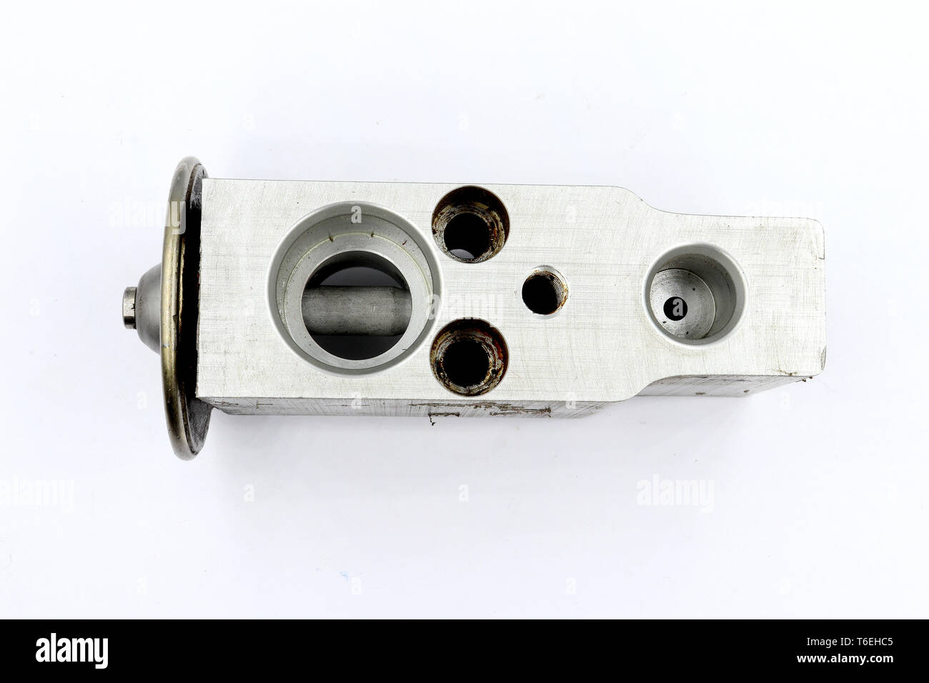 Old Expansion Valve Air conditioner Car, Expansion valve, car cooling system isolated on white