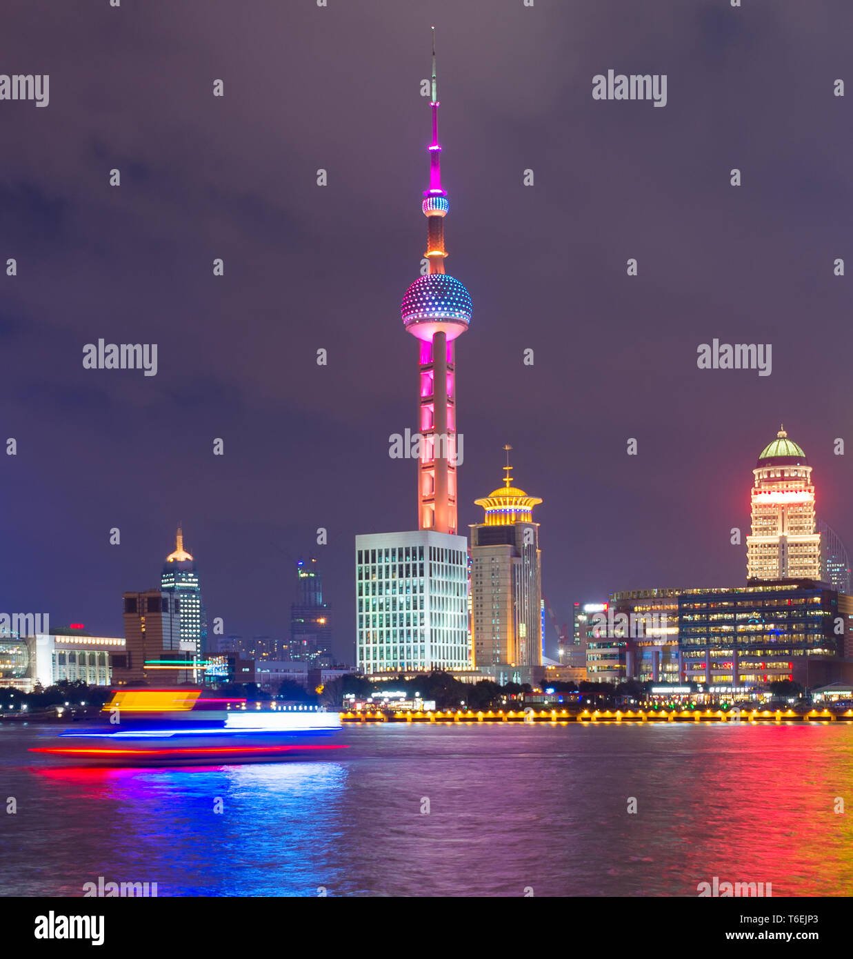 Night view of Shanghai. China Stock Photo
