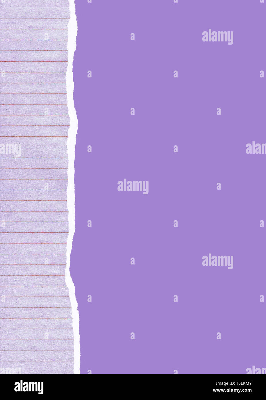 Ripped lined paper background Stock Photo - Alamy