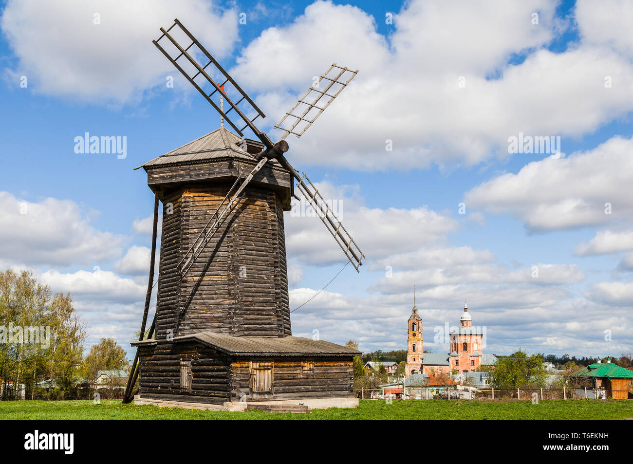 The Museum of wooden architecture in Suzdal. Stock Photo