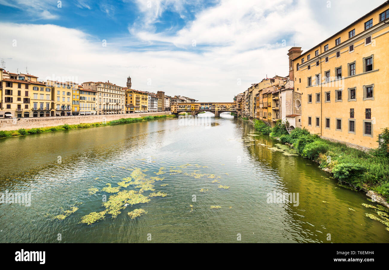 Arno River in Florence, Tuscany Stock Photo