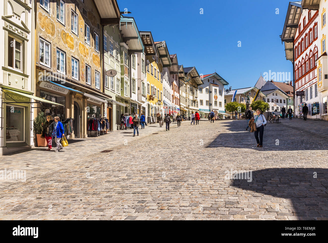 Resort town Bad Tolz. Bavaria Stock Photo