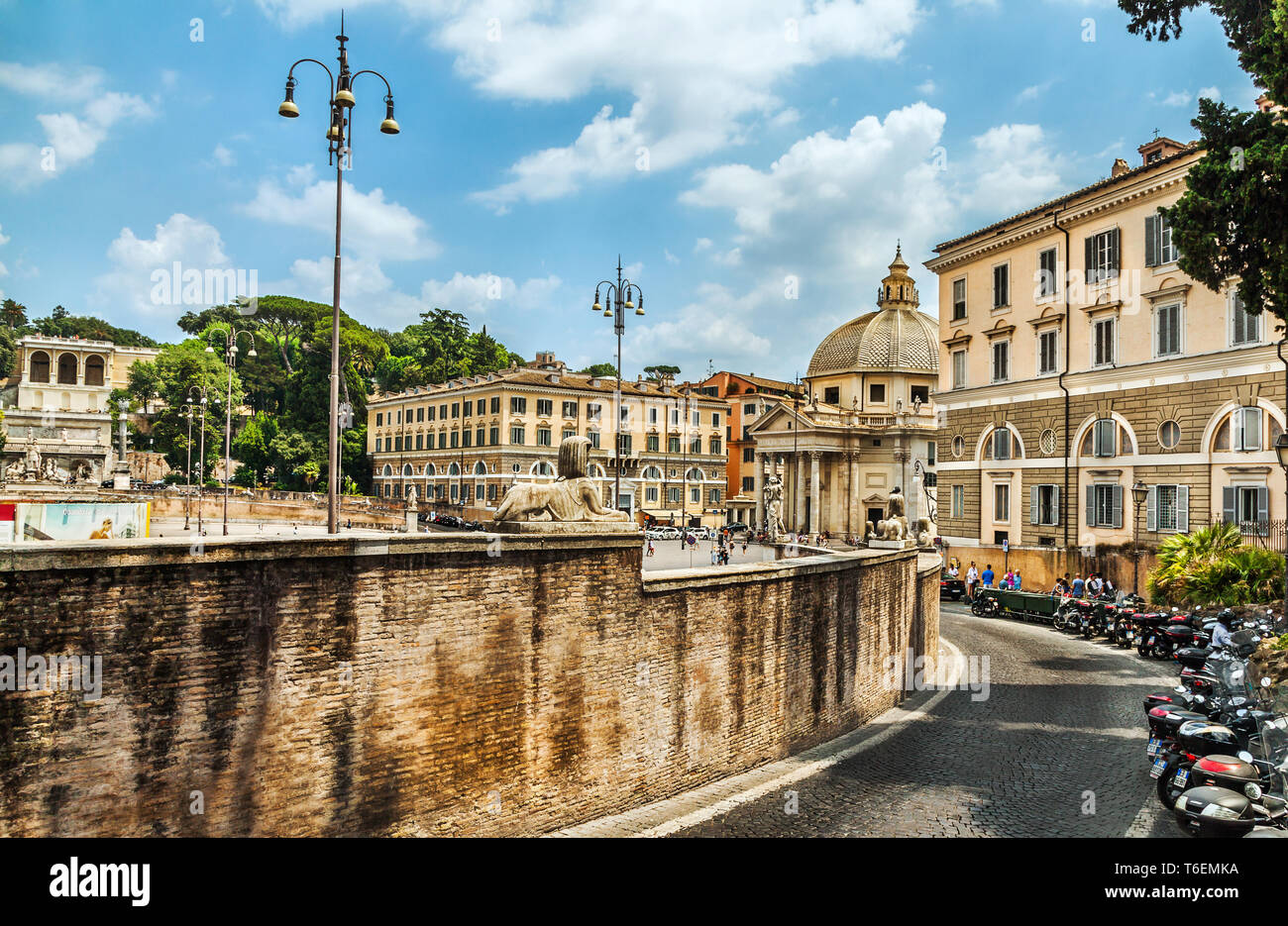 The famous square in Rome Stock Photo