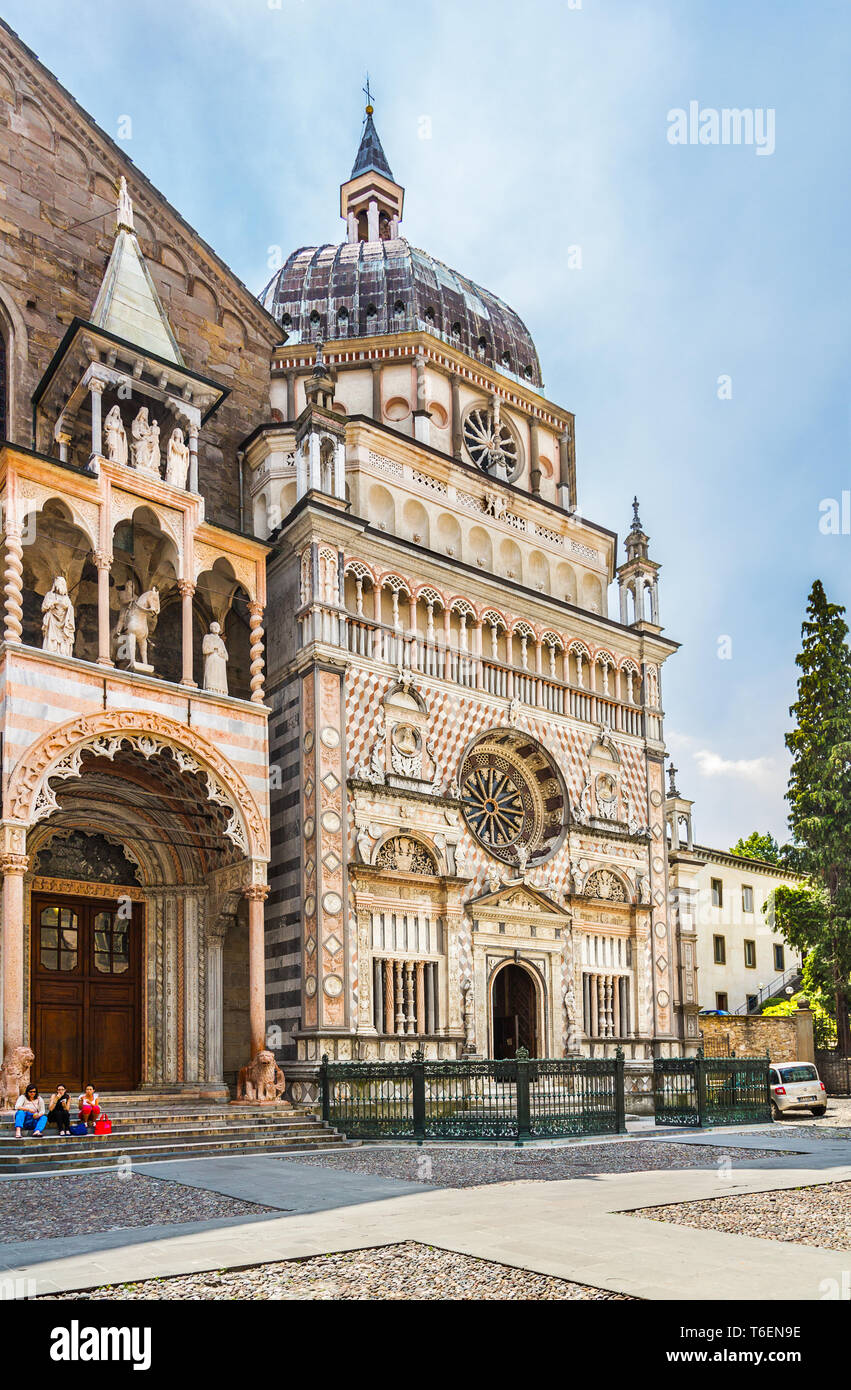 Church Basilica Santa Maria Maggiore in Bergamo Stock Photo