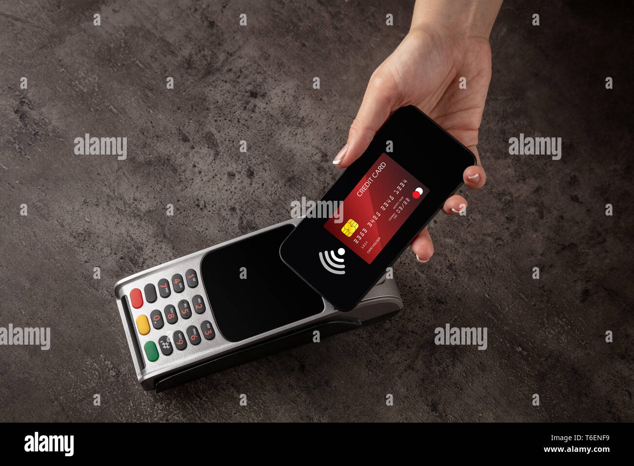 Transaction completed on terminal hi-res stock photography and images ...