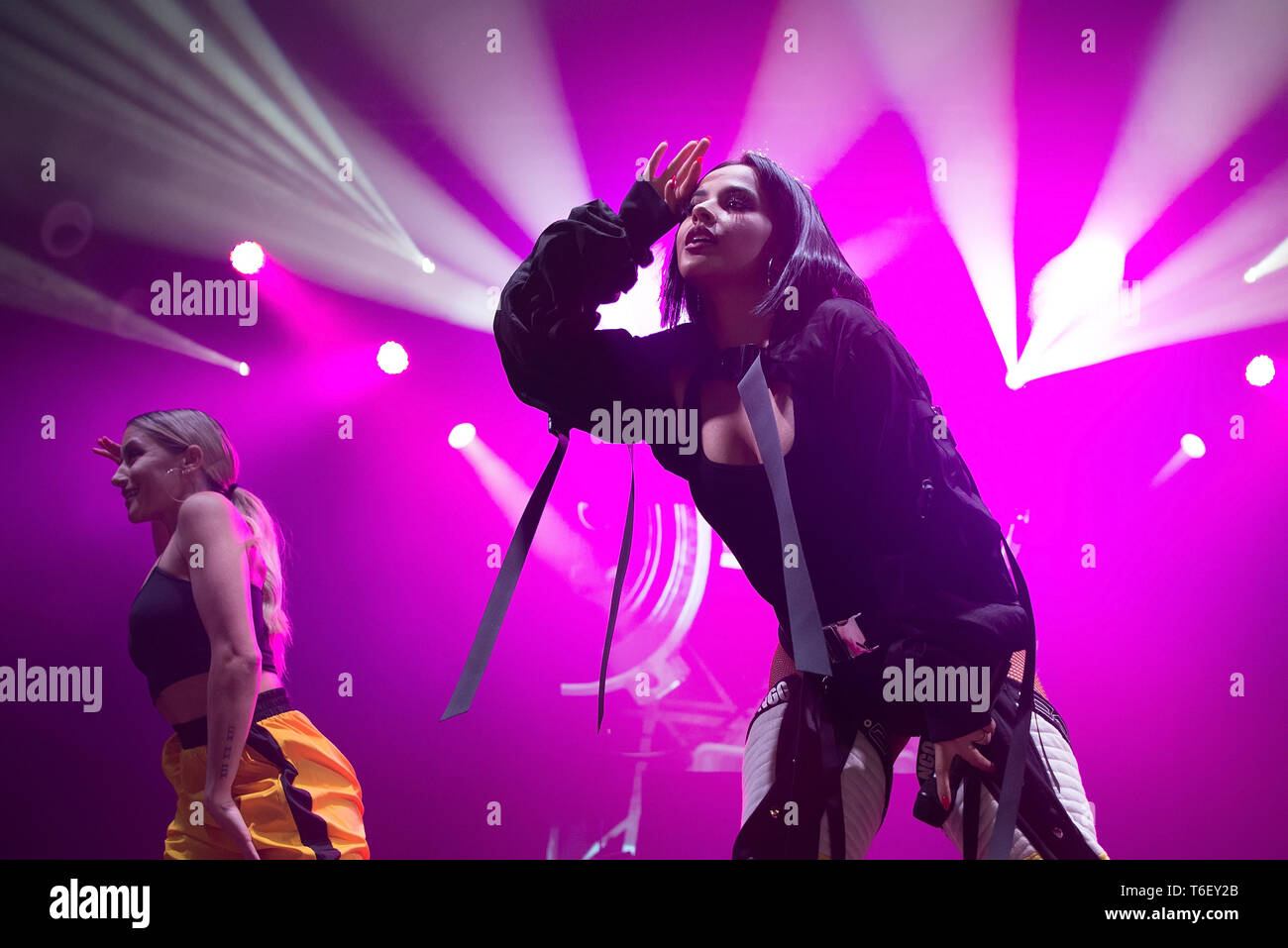 BARCELONA - OCT 7: Becky G (latino pop and reggaeton band) perform in  concert at Razzmatazz stage on October 7, 2018 in Barcelona, Spain Stock  Photo - Alamy