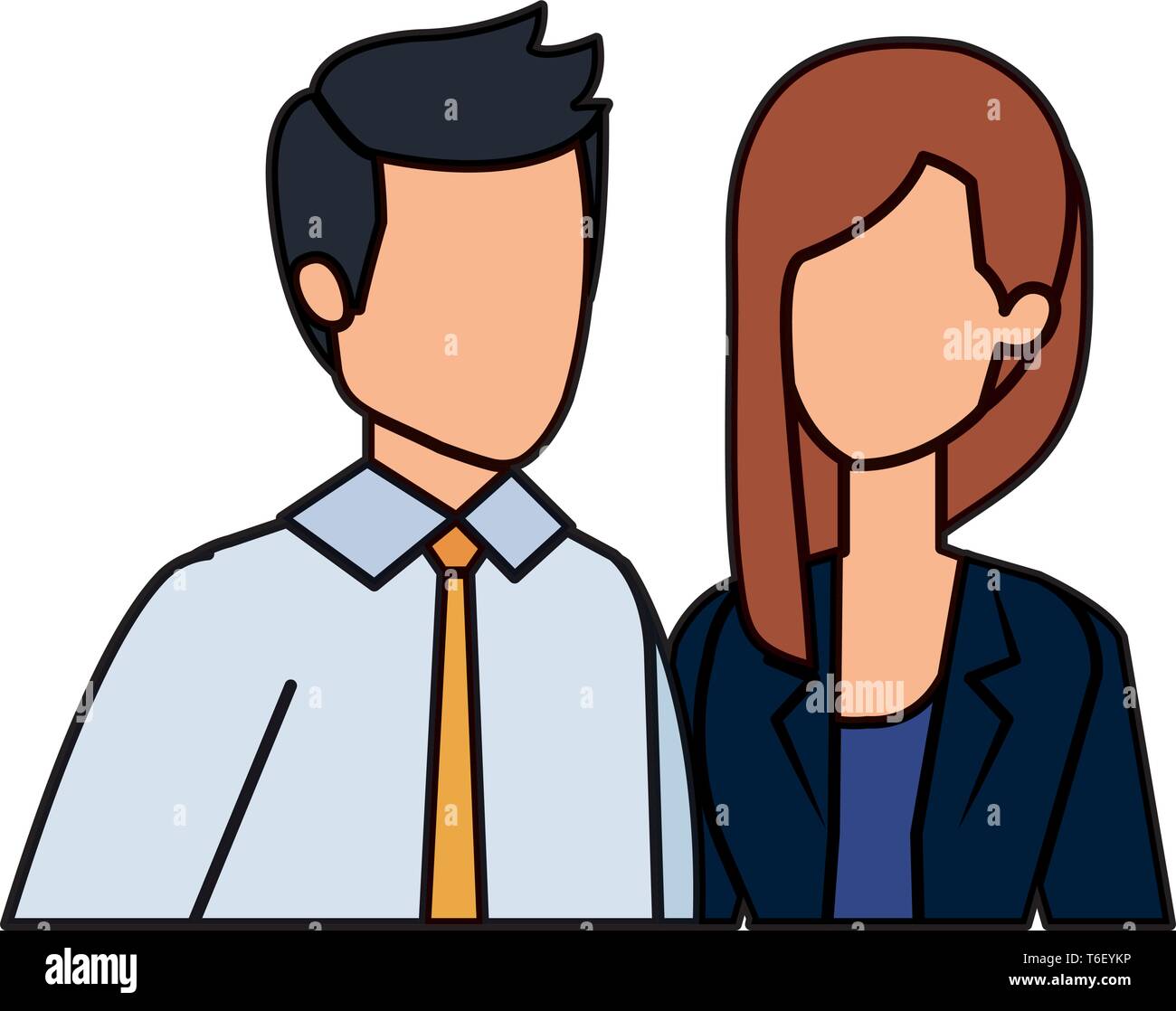 business couple avatars characters Stock Vector Image & Art - Alamy