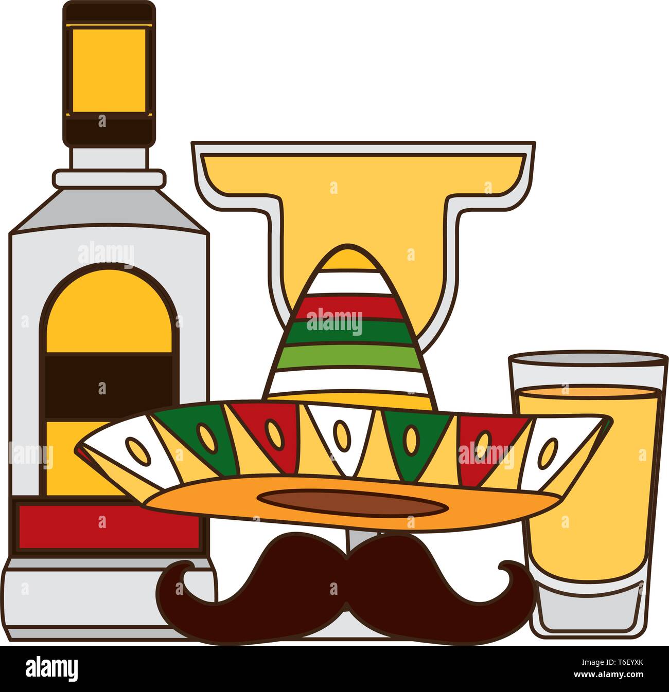 mexican hat tequila Stock Vector Image & Art - Alamy