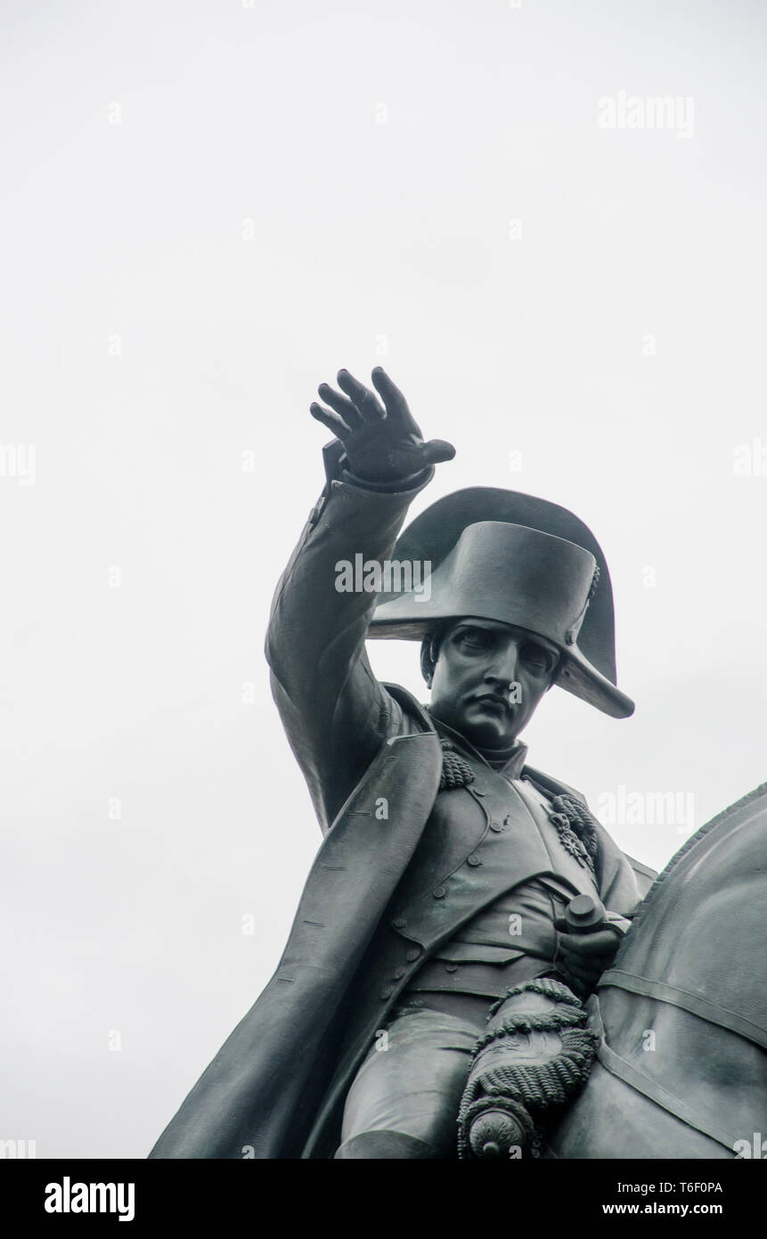 Napoleon statue in close up Stock Photo